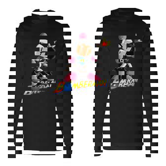 ボンバーマン 爆撃 爆破 レトロ ゲーマー ノスタルジア クラシック 長袖Tシャツ - Kawaiitshirt