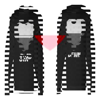 ポーランド国旗シャツ 長袖Tシャツ - Kawaiitshirt