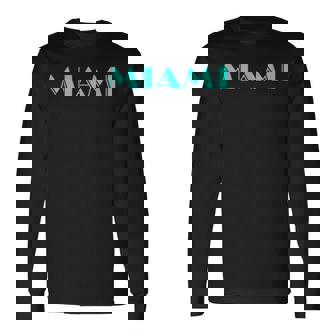 マイアミ80年代バイス 長袖Tシャツ - Kawaiitshirt