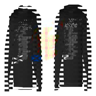 マクレガー スコットランド タータン スコットランド 長袖Tシャツ - Kawaiitshirt