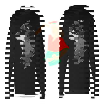 マダガスカルガール アンブレイカブル・アイ マダガスカル 長袖Tシャツ - Kawaiitshirt