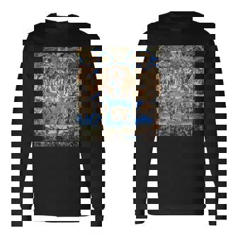 ミケランジェロ 最後の審判 フレスコ画 1536-1541 年の作品 長袖Tシャツ - Kawaiitshirt