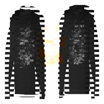 ミニチュアピンシャー 犬モチーフ ペットアート ミニチュアピンシャー 長袖Tシャツ - Kawaiitshirt