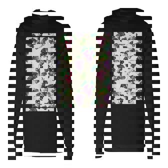 ミニマリストのブドウ柄アート。 長袖Tシャツ - Kawaiitshirt