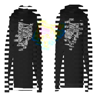 ミネラル愛好家やクリスタルアディクトのためのビスマスtシャツ 長袖Tシャツ - Kawaiitshirt