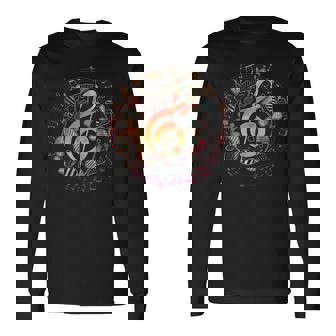 ミュージシャンギフト ト音記号音楽 長袖Tシャツ - Kawaiitshirt