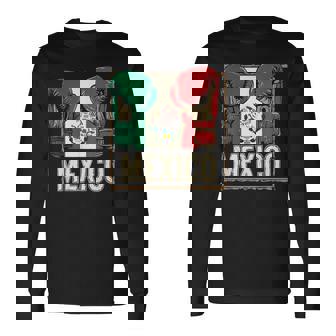 メキシコ ボクシンググローブ メキシコプライド スポーツファン ボクサーメンズ 長袖Tシャツ - Kawaiitshirt