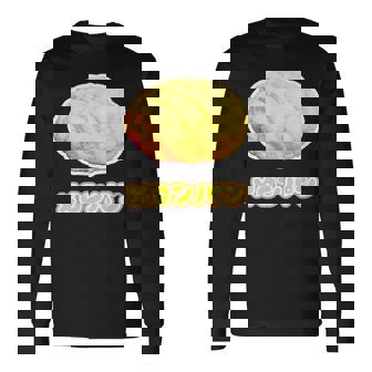 メロンパン《スイーツ ポップ》菓子パン【変なデザイン屋さん】かわいい 面白い イラスト デザイン 長袖Tシャツ - Kawaiitshirt