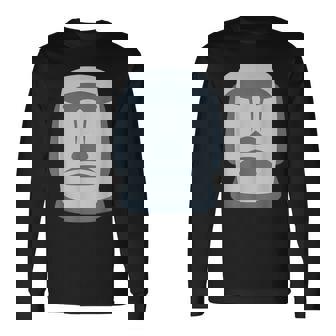 モアイ 長袖Tシャツ - Kawaiitshirt