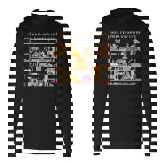 モルモットのコンドの生活のおもちゃヘイベッドの隠れ家の家 長袖Tシャツ - Kawaiitshirt