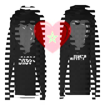 モロッコ国旗シャツ 長袖Tシャツ - Kawaiitshirt