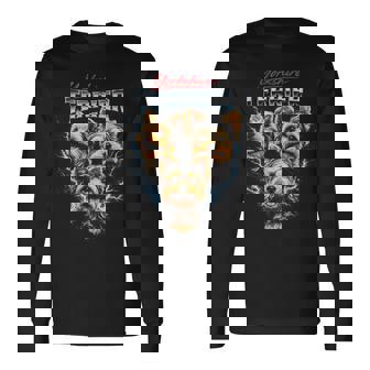 ヨークシャーテリア ヘビーメタル 犬 ブーツレッグスタイル ヨーキー 長袖Tシャツ - Kawaiitshirt