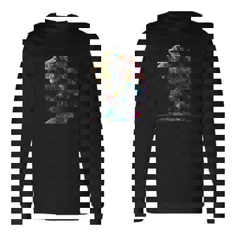 ライオンラバーアートワーク 長袖Tシャツ - Kawaiitshirt