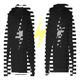 ライトニングボルトグランジを使用したミニマリストデザイン。 長袖Tシャツ - Kawaiitshirt