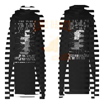 ラインダンス 新壁 新幸福 洋田 ラインダンス 長袖Tシャツ - Kawaiitshirt