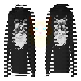 ラグドール猫ラグドール猫猫ママ甘いラグドール猫 長袖Tシャツ - Kawaiitshirt