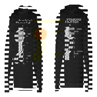 リン脂質 長袖Tシャツ - Kawaiitshirt