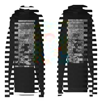 ルノワール二人の姉妹（テラス） 長袖Tシャツ - Kawaiitshirt