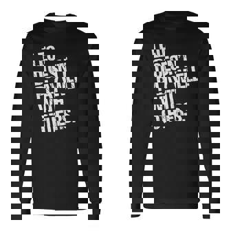 レオは他の人とうまく遊ばない 面白い皮肉 長袖tシャツ 長袖Tシャツ - Kawaiitshirt