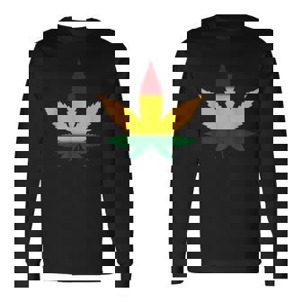 レゲエtシャツとラスタカラーtシャツ メンズ 長袖Tシャツ - Kawaiitshirt