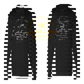 レスリング ルチャ リブレ メキシカン レスラー ヴィンテージ 長袖Tシャツ - Kawaiitshirt