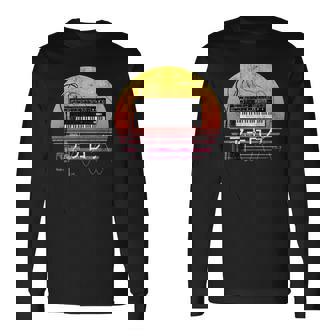 レトロ 80年代 日本風 シンスウェーブ アナログシンセサイザー 長袖Tシャツ - Kawaiitshirt