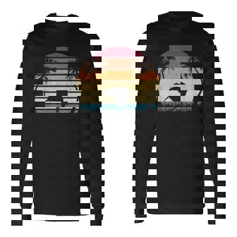 レトロ キウイバード サンセット キウイ鳥 ニュージーランド キウイ鳥 長袖Tシャツ - Kawaiitshirt