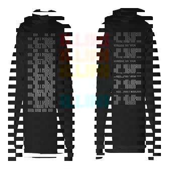 レトロ ヴィンテージ Illini 長袖Tシャツ - Kawaiitshirt