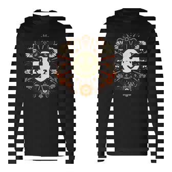 レトロ ヴィンテージ スマイルバイブ モチベーション ポジティブバイブ 長袖Tシャツ - Kawaiitshirt