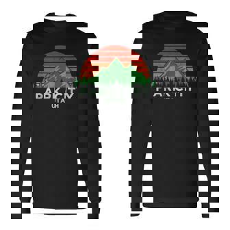 レトロ ヴィンテージ パークシティデザイン パークシティギフト 長袖Tシャツ - Kawaiitshirt