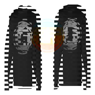 レトロなビンテージ デザイン レスラー相撲 長袖Tシャツ - Kawaiitshirt