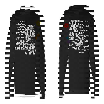 レトログルーヴィーなあなたは、決してあまりにも多くのgrazynaを持つことはできません 長袖Tシャツ - Kawaiitshirt