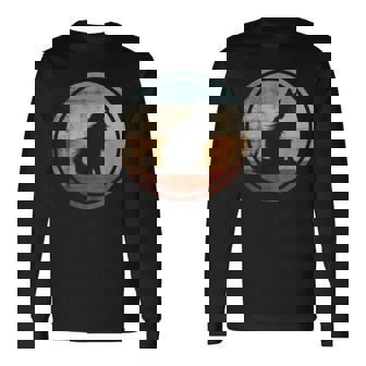 レトロヴィンテージデザインのターキッシュアンゴラ猫 長袖Tシャツ - Kawaiitshirt