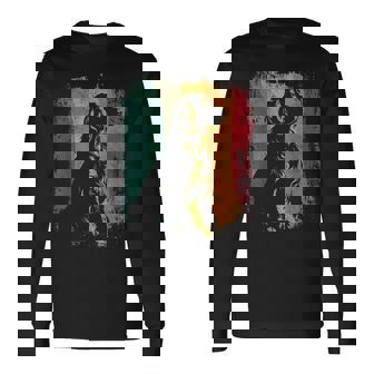 レトロヴィンテージドッグデザインイングリッシュコッカースパニエル 長袖Tシャツ - Kawaiitshirt