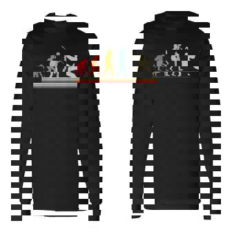 レトロ太極拳の進化 長袖Tシャツ - Kawaiitshirt