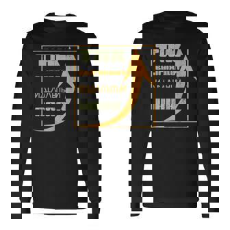 ロシア パパ 父 夫 ユーモア スラブ系 ソ連 キリル文字 バチャ 長袖Tシャツ - Kawaiitshirt