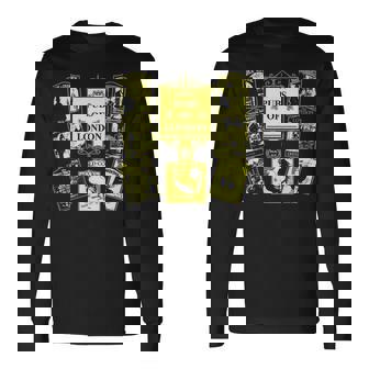 ロンドンスプラッシュパブ・オブ・ロンドン 長袖Tシャツ - Kawaiitshirt