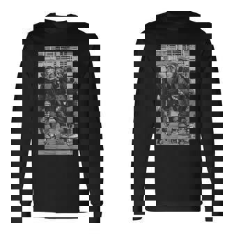 ローラースケートモンキーチンパンジーヴィンテージチンパンジーファニーモンキー 長袖Tシャツ - Kawaiitshirt