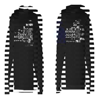 ワイアット・アープ 引用句 アメリカ西部の英雄的ローマン 長袖Tシャツ - Kawaiitshirt