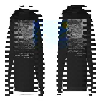 ヴィンセント・ファン・ゴッホによる星月夜 長袖Tシャツ - Kawaiitshirt