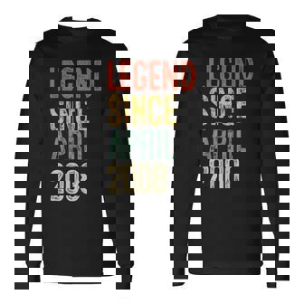 ヴィンテージ 18歳の誕生日デコレーション メンズ 18歳 2008年 18歳の誕生日 長袖Tシャツ - Kawaiitshirt