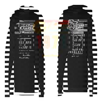 ヴィンテージ 1971 オリジナルパーツ パームス 55歳の誕生日 長袖Tシャツ - Kawaiitshirt