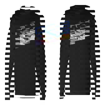 ヴィンテージ エアライン Dc-3 飛行機 長袖Tシャツ - Kawaiitshirt