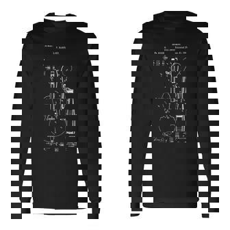 ヴィンテージ チェロパテント レトロ チェロ奏者 チェロチェリスト 長袖Tシャツ - Kawaiitshirt