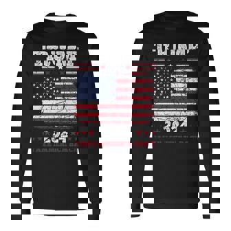 ヴィンテージ ドナルド トランプ 2024 テイク アメリカ バック 長袖tシャツ 長袖Tシャツ - Kawaiitshirt