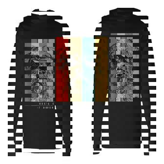 ヴィンテージ ノーフォークテリア 犬 ママ パパ キッズ メンズ レディース 長袖Tシャツ - Kawaiitshirt