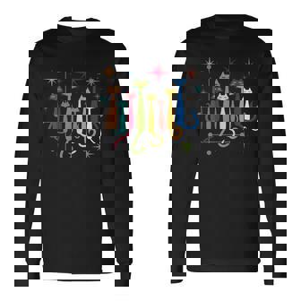 ヴィンテージ レトロ ミッドセンチュリー モダンルック 猫 50年代 60年代スタイル 長袖Tシャツ - Kawaiitshirt