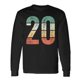 ヴィンテージナンバー20 永遠の20周年記念 長袖Tシャツ - Kawaiitshirt