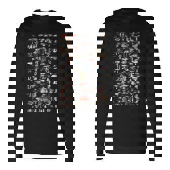 ヴィンテージマッシュルームピッカードイツ語の名前 闇 長袖Tシャツ - Kawaiitshirt
