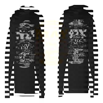 ヴィンテージ還暦伝説 1966年5月 60歳の贈り物 長袖Tシャツ - Kawaiitshirt